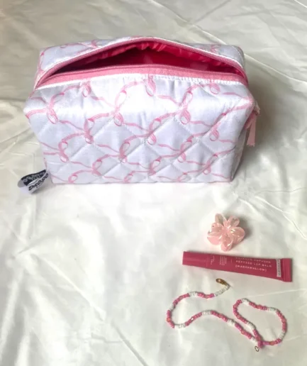 Blush bows pouch by Mogo Bags